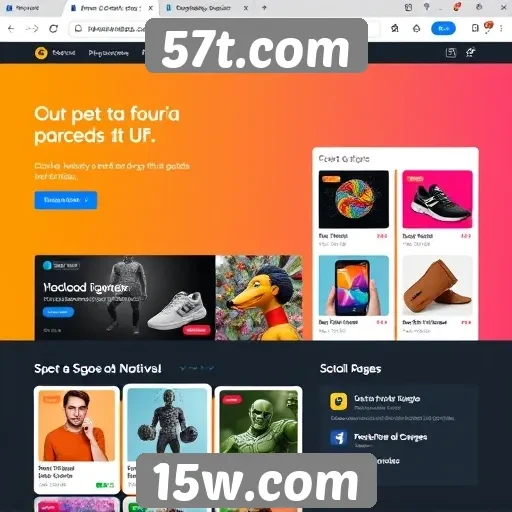 Interface do usuário do 57t.com é intuitiva
